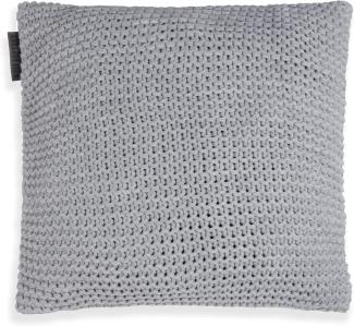 Knit Factory Vinz Kissen 50x50 cm Glatt Grau
