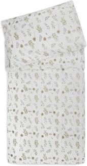 Jollein Meadow Bettdeckenbezug Chestnut 100 x 140 cm Weiß