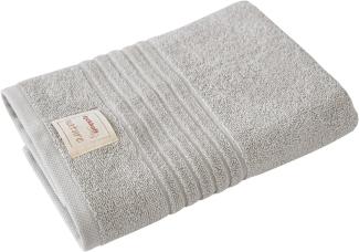 Bio Baumwolle Handtücher - alle Größen & Trendfarben Handtuch, 50x100 cm, silber