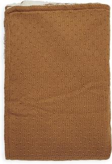 Jollein Bliss Knit Teddy Decke Caramel 75 x 100 cm