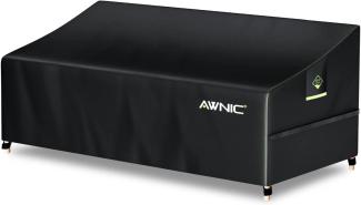 Awnic Sofa Überzug Couch Bezug Abdeckung für 3 Sitzer Wasserdicht Lounge Sofa Schutzhülle für Gartensofa Wasserdicht 420D Polyester 220x85x61/71cm