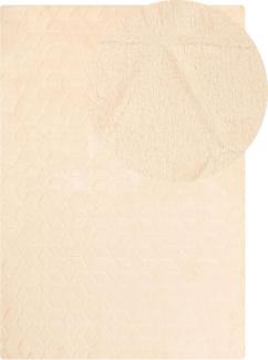 Kunstfellteppich Kaninchen beige 160 x 230 cm Shaggy THATTA