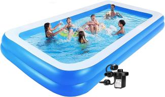 Bestway Familienpool Planschbecken Quick-Up-Pool #54006, 269 x 175 x 51 cm