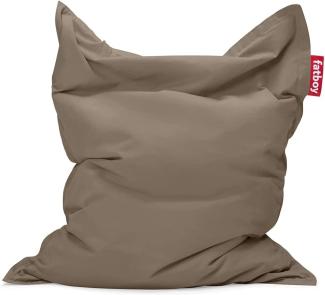 Fatboy® Original Stonewashed Taupe Sitzsack | Klassischer Indoor Beanbag aus Baumwolle, Sitzkissen | 180 x 140 cm