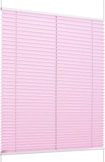 K-home Klemmfix-Plissee Florida Rosa 100 x 210 cm (B x L) einzigartiges Design mit bezauberndem Lichteffekt