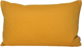 Kissenhülle ca. 30x50 cm Baumwolle senf-gelb beties "Farbenspiel"