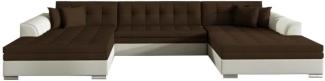 Ausziehbares Sofa ALABAMA, U-Form, 355x80x165, sawana 16/soft 33