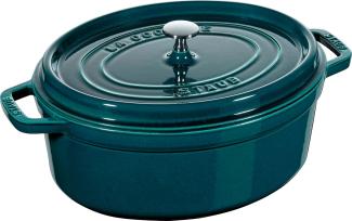 Staub La Cocotte Cocotte 31 cm, oval, La-Mer, Gusseisen