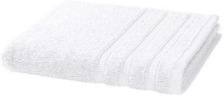 Handtuch Baumwolle Plain Design - Farbe: weiß, Größe: 50x100 cm