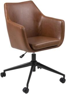 AC Design Furniture Bürostuhl Trine, B: 58 x T:58 x H: 95 cm, Metall, Braun