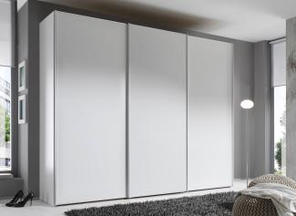 Staud Schwebetürenschrank, Holzwerkstoff, Weiß, 240cm / 298cm / 68 cm (H/B/T)