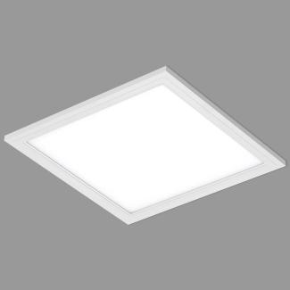 Briloner Leuchten - LED Deckenleuchte-Panel, LED-Lampe, Wohnzimmer-lampe, Deckenlampe, Deckenstrahler, 12W, quadratisch, weiß, 29. 5 x 29. 5 cm