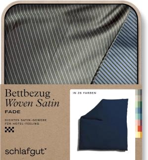 Schlafgut Woven Fade Bettwäsche | Bettbezug einzeln 200x200 cm | blue-deep-black