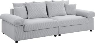 Atlantic Home Collection 2 Sitzer, Big Sofa Björn, Grau, Breite x Tiefe x Höhe: 234 x 111 x 88 cm