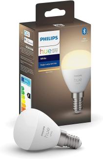 Philips Hue White E14 Luster Einzelpack 470lm, dimmbar, warmweißes Licht, steuerbar via App, kompatibel mit Amazon Alexa (Echo, Echo Dot)