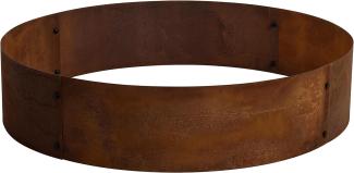 Pflanzring Metallring Stahl Hochbeet 80 cm Pflanzgefäß Pflanzkübel Rost Ring
