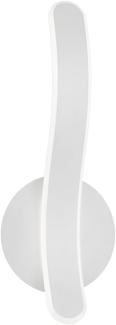 LED Wandleuchte PARMA Metall Weiß matt 3 Stufen Dimmer - Höhe 39cm