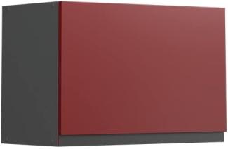 Vicco Hängeschrank flach Küchenschrank Küchenmöbel R-Line J-Shape 60 cm modern (Anthrazit-Rot)