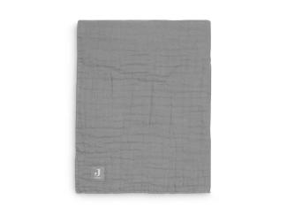 Jollein Wrinkled Decke Storm Grey 120 x 120 cm Grau