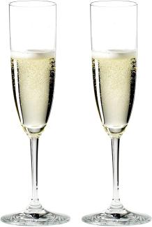 RIEDEL 6416 08 Vinum Champagner Flöte, 2-teiliges Champagnerflöten Set, Kristallglas