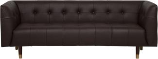 3-Sitzer Sofa Leder braun BYSKE