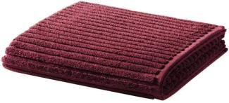 Handtuch Baumwolle Line Design - Farbe: rot, Größe: 50x100