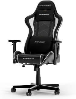 DXRacer Formula Series F08-NW Gaming Stuhl aus Kunstleder, Schwarz-Weiß