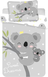 Baby Bettwäsche mit Koala 100x135 cm 100% Baumwolle