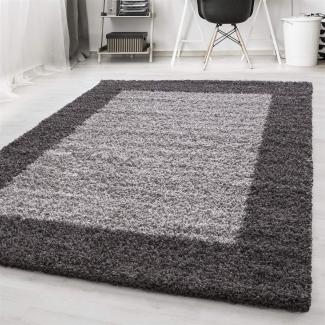 Shaggy Teppich LIFE GREY 120 X 170cm Rechteck