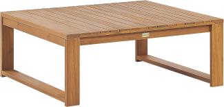 Gartentisch 90 x 75 cm Heller Holzfarbton TIMOR