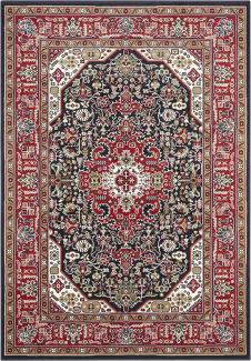 Orientalischer Kurzflor Teppich Skazar Isfahan Navy - 200x290x0,9cm