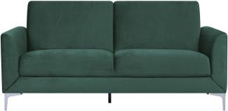 3-Sitzer Sofa Samtstoff grün FENES