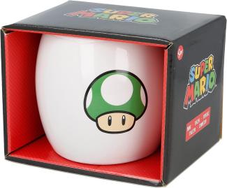Tasse mit Box Super Mario 1-UP aus Keramik 360 ml