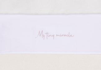 Jollein 008-524-67059 Kinderbettlaken My Tiny Miracle rosa (120x150 cm)