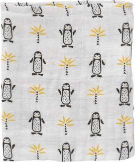 Fresk Waschlappen Waschhandschuh aus Baumwolle 10 x 18 cm mit Pinguin Motiv