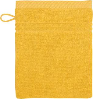Bio Baumwolle Handtücher - alle Größen & Trendfarben Waschhandschuh, 16x21 cm, amber