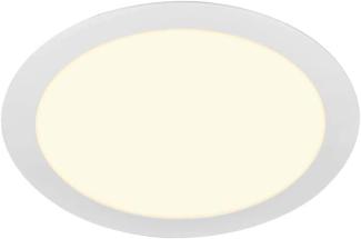 SLV Leuchte 1003010 SENSER 24 Indoor LED Deckeneinbauleuchte rund weiß