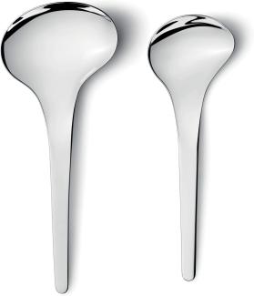 Georg Jensen GJ 116788 Servierlöffel Set aus 2 Stück, Edelstahl, stainless steel, 25,1 x 15,2 x 3,8 cm