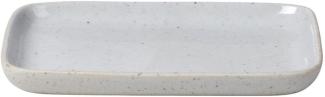 Blomus Snack Teller SABLO medium, Speiseteller, Keramik, grau, 10 x 13. 5 cm, 64110