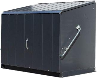 Trimetals Metall Gerätebox Fahrradgarage Stowaway | Anthrazit | 88x136x112 cm