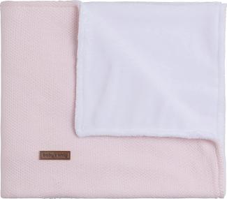 BO Baby's Only - 70x95 cm - Babydecke aus Baumwolle mit Teddystoff - TOG 2.7 - für Mädchen - Klassisch Rosa