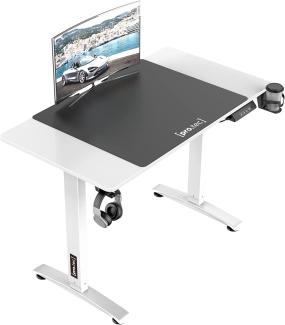 Höhenverstellbarer Tisch Visalia elektrisch 110x60cm Weiß [pro. tec]