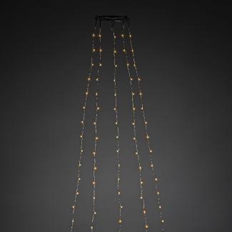 LED-Minilichterkette, 180 bernsteinfarbene LEDs, für Weihnachtsbäume