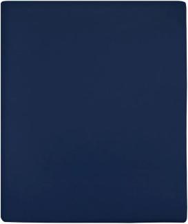 Spannbettlaken Jersey Marineblau 160x200 cm Baumwolle