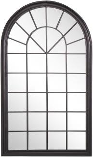 Wandspiegel schwarz Fensteroptik 77 x 130 cm TREVOL