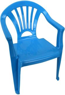 Kinderstuhl Gartenstuhl Stuhl für Kinder in blau, grün, orange oder pink Garten blau