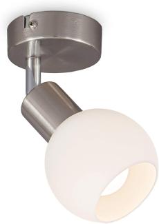 LED Deckenspot schwenkbar Glasschirm Wandleuchte 3. 000K E14 5W Spot-Lampe Flur