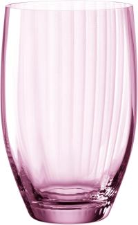 Leonardo Trinkglas Poesia, Wasserglas, Saftglas, Glas, Kristallglas, Rose, 460 ml, 022379