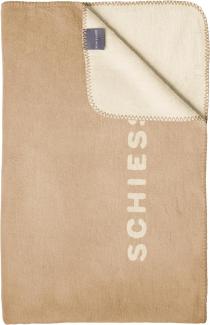 Schiesser Kuscheldecke Klara aus superweichem Baumwollmix, Farbe:Beige und Creme, Größe:150 x 200 cm