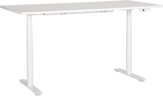 Schreibtisch weiß 180 x 72 cm elektrisch höhenverstellbar DESTINAS